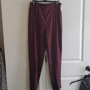 women's virani white label pants sz 10 wine color